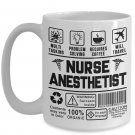 Nurse Anesthetist Coffee Mug Gifts - Best for Mom Grandma Aunt Daughter Sister