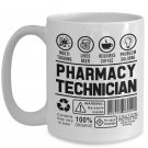 Pharmacy Technician White Novelty C-Shape Handle Sarcasm Meme Funny Mug