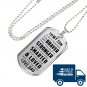 Daddy Loves You - Nice Dog Tag Gift From Father Dad Papa in Birthday Anniversary