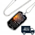 Love Mom To Daughter Perfect Gift Dog Tag From Mother Mommy, Birthday Presents