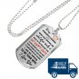Love My Husband Great Gift for Valentine's Day From Wife Honey - Luxury Dog Tag