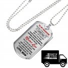 Love Mom To Daughter Luxury Gift Dog Tags From Mother Mommy, Birthday Presents