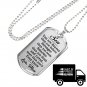 Mom Loves Son - Nice Dog Tag Gift From Mother Mama Mommy in Birthday Anniversary