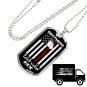 Veteran's Day Gift Ideas Luxury Dog Tag Necklace Chain For Father Grandpa Uncle Mother Dad Mom