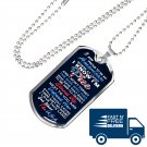 Proud to be an American - Luxury Dog Tag For Father Grandpa Uncle Mother Dad Mom