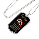 Gift To My Gorgeous Wife Luxury Dog Tag From Husband Lover Boyfriend in Birthday