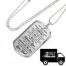 Great Father To Son Luxury Gift Dog Tags From Mom Mommy Mama Birthday Presents