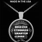 Great Gift To My Son - Love Mom Necklace From Mother Mommy Mama for Birthday's