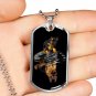 Father's Day - Birthday Gift Dog Tag For Dad Mom Mother Grandpa GSD Pet Lovers