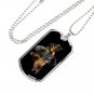 Father's Day - Birthday Gift Dog Tag For Dad Mom Mother Grandpa GSD Pet Lovers