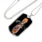 Cat Reflection Tiger Cute Dog Tag Chain - Gift For Daughter Dad Mom Mother's Day