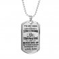 Great Dad To Son Perfect Gift Dog Tag From Father Daddy Papa, Birthday Presents