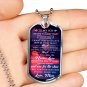 Love Mother To Son Perfect Gift Dog Tag From Mom Mommy Mama, Birthday Presents