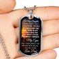 Love Dad To Daughter Perfect Gift Dog Tag From Father Daddy -  Birthday Presents