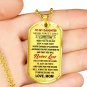 Love Mom To Daughter Luxury Gift Gold Dog Tags From Mother Mommy, Birthday Presents