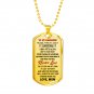 Love Mom To Daughter Luxury Gift Gold Dog Tags From Mother Mommy, Birthday Presents