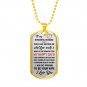 Love My Husband Great Gift for Valentine's Day From Wife Honey - Luxury Gold Dog Tag