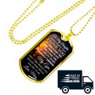 Love Mom To Daughter Perfect Gift Gold Dog Tag From Mother Mommy, Birthday Presents
