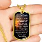 Love Mom To Daughter Perfect Gift Gold Dog Tag From Mother Mommy, Birthday Presents