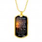 Love Mom To Daughter Perfect Gift Gold Dog Tag From Mother Mommy, Birthday Presents