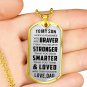 Daddy Loves You - Nice Dog Tag Gift From Father Dad Papa in Birthday Anniversary