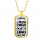 Daddy Loves You - Nice Dog Tag Gift From Father Dad Papa in Birthday Anniversary