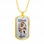 Let My Dream Catch Your Love Luxury Gold Dog Tag - Perfect Gift for Wife Husband Lovers