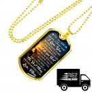 Luxury Gold Dog Tag - Love Son Gift Ideas From Mom Mother Mum Mommy, Birthday Presents