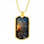 Luxury Gold Dog Tag - Love Son Gift Ideas From Mom Mother Mum Mommy, Birthday Presents