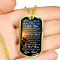 Great Luxury Gold Dog Tag - Love Son Gift From Father Daddy Papa, Birthday Presents