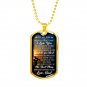 Great Luxury Gold Dog Tag - Love Son Gift From Father Daddy Papa, Birthday Presents