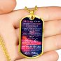 Love Mother To Son Perfect Gift Luxury Gold Dog Tag From Mom Mommy Mama, Birthday Presents