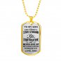 Great Dad To Son Perfect Gift Luxury Gold Dog Tag From Father Daddy Papa, Birthday Presents