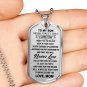 Love Mom To Son Luxury Gift Dog Tags From Mother Mommy, Birthday Presents