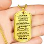 Love Mom To Son Luxury Gift Gold Dog Tags From Mother Mommy, Birthday Presents