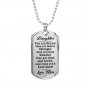Mom Loves Daughter Dog Tag Gifts From Mother Mama Mommy in Birthday Anniversary