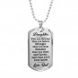 Dad Loves Daughter Dog Tag Gifts From Father Papa Daddy in Birthday Anniversary