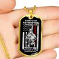 Veteran's Day Luxury Gold Dog Tag Gifts - Great for Father Grandpa Uncle Mother Aunt
