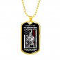 Veteran's Day Luxury Gold Dog Tag Gifts - Great for Father Grandpa Uncle Mother Aunt