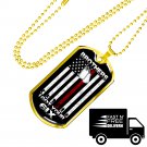 Veteran's Day Gift Ideas Luxury Gold Dog Tag Necklace Chain For Father Grandpa Uncle Mother Dad Mom