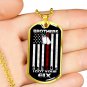 Veteran's Day Gift Ideas Luxury Gold Dog Tag Necklace Chain For Father Grandpa Uncle Mother Dad Mom