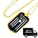 Veteran's Day Gift Idea - Luxury Gold Dog Tag For Father Grandpa Uncle Mother Dad Mom