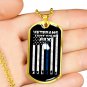 Veteran's Day Gift Idea - Luxury Gold Dog Tag For Father Grandpa Uncle Mother Dad Mom