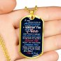 Proud to be an American - Luxury Gold Dog Tag Necklace Chain For Father Grandpa Uncle Mother Dad Mom