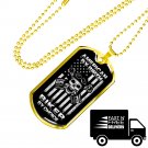 Gift For Bikers Luxury Gold Dog Tag - Birthday Gift For Dad Father Grandpa Uncle Mom