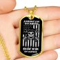Gift For Bikers Luxury Gold Dog Tag - Birthday Gift For Dad Father Grandpa Uncle Mom
