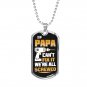 Father's Day Luxury Dog Tags - Birthday Gift For Dad Grandpa Papa Uncle Pop-Pops