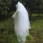 #1225 Bridal wedding veil 3-layers with comb