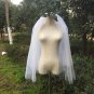#5892 Ivory Bridal wedding veil 2-layers with comb