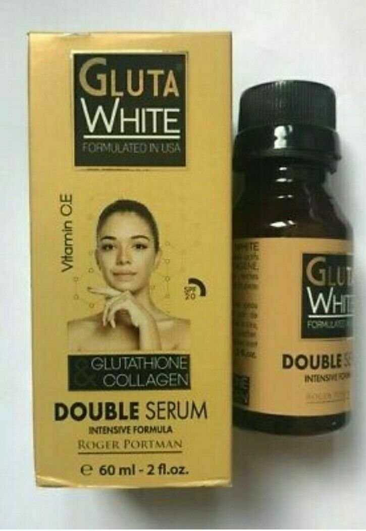 Gluta white skin lightening double serum glutathione & collagen actives 60 ml